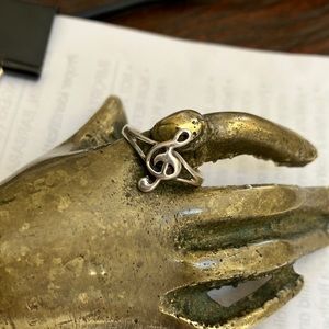 Sterling Silver Music Note Ring